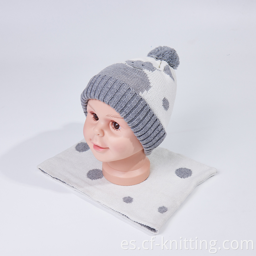 Cf T 0005 Knitted Hat And Scarf 6